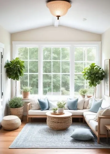 sunroom,living room,sitting room,livingroom,home interior,houseplants,plantation shutters,family room,hovnanian,bay window,houseplant,contemporary decor,house plants,interior decor,modern living room,window blinds,soft furniture,interior design,showhouse,daylighting,Illustration,Retro,Retro 14