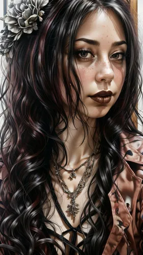 fantasy portrait,faery,the enchantress,fantasy art,elven flower,mystical portrait of a girl,medusa,vanessa (butterfly),gothic portrait,faerie,celtic queen,gothic woman,sorceress,painted lady,steampunk,rosa ' amber cover,fairy tale character,victorian lady,world digital painting,dryad