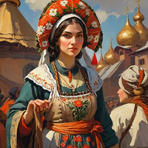 kazakhstani,husarova,dagestan,kazyna,tajikistani,kazakova,abdurakhmanova,kazakh,tajiks,safronov,uzbek,khromacheva,ossetian,ferghana,nikolayevna,russian folk style,mohyla,zarina,simonova,mongolian girl,Conceptual Art,Fantasy,Fantasy 18