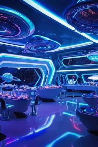 ufo interior,spaceship interior,spaceland,nightclub,spaceship space,tron,Conceptual Art,Sci-Fi,Sci-Fi 04