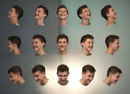 Tom holland, teenager, curly hair, boy, young, head, ((black background)), different positions, smile, happy, cute, adorable ,rewi,maclachlan,emogi,facial expressions,ansel,emotes,graser,dob,emoticon,