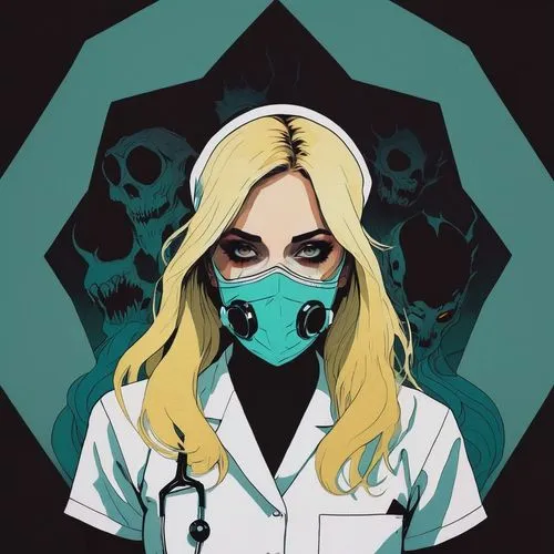 surgical mask,female doctor,surgeon,doctor,quarantine,cartoon doctor,female nurse,ship doctor,pathologist,lady medic,physician,medical sister,biohazard,nurse,medical mask,oxygen mask,cancer icon,outbreak,dental hygienist,biologist,Illustration,Paper based,Paper Based 19