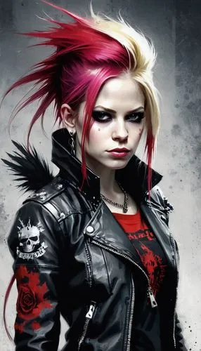  Avril Lavigne portrait of style Bloodpunk,celldweller,klayton,punk,harley,punk design,bloodrayne,renegade,jinx,harley quinn,katarina,gaige,domino,dyna,punky,abigaille,grunge,rock chick,punkish,leathe