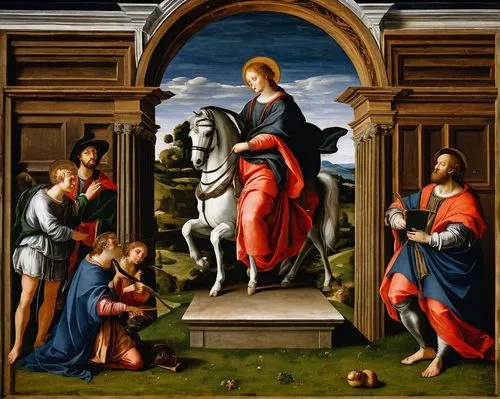 pinturicchio,verrocchio,altarpiece,perugino,masaccio,the annunciation,annunciation,andrea del verrocchio,polyptych,uffizi,bellini,crivelli,church painting,picariello,conegliano,pontormo,mantegna,lippi,piccolomini,benozzo,Art,Classical Oil Painting,Classical Oil Painting 29