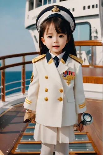 a woman,nautical children,sailor,nautical star,naval officer,navy suit,nautical,child model,captain,cute baby,on a yacht,young model istanbul,girl on the boat,delta sailor,admiral,monchhichi,military 