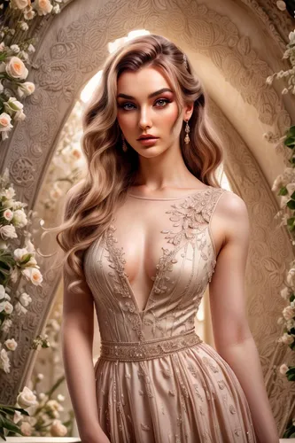 bridal clothing,bridal dress,celtic woman,wedding dresses,jessamine,wedding dress,bridal,wedding gown,social,blonde in wedding dress,romantic portrait,bridal jewelry,celtic queen,romantic look,rose wreath,girl in a wreath,silver wedding,fairy tale character,yellow rose background,rosa ' amber cover