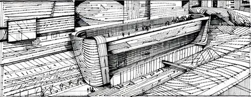 wireframe graphics,naval architecture,wireframe,cross-section,cross section,formwork,cross sections,pencil lines,frame drawing,ventilation grid,technical drawing,escher,sheet drawing,mono-line line art,skeleton sections,pre-dreadnought battleship,trireme,compartment,kirrarchitecture,pencils,Design Sketch,Design Sketch,None