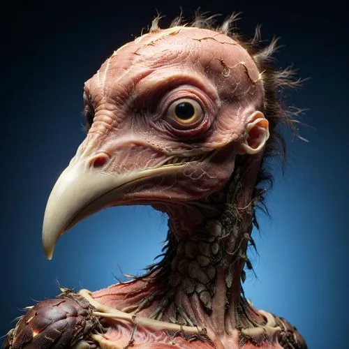 a bird with big eyes that have an odd look,haliaeetus,featherless,haliaetus,gamecock,kulu,paumanok,Photography,General,Realistic