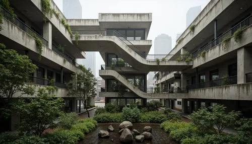 barbican,lasdun,scampia,biopolis,brutalist,interlace,robarts,heygate,multistory,urban design,safdie,brutalism,taikoo,atriums,seidler,kirrarchitecture,aldermanbury,chipperfield,courtyards,arcology