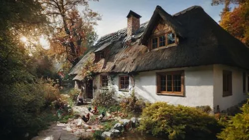 thatched cottage,witch's house,half-timbered house,country cottage,witch house,thatch roof,thatched,traditional house,thatched roof,house in the forest,danish house,cottage,hameau,landhaus,crispy house,lincoln's cottage,glickenhaus,spreewald,half timbered,ancient house