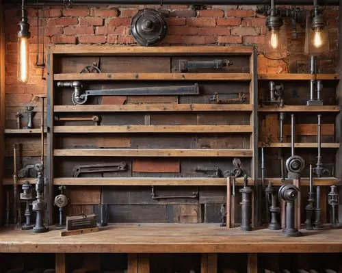 San Francisco, architectural salvage, vintage store front, distressed wood, antique door handles, ornate metalwork, reclaimed lumber, industrial lighting, exposed brick wall, rustic wooden shelves, ec