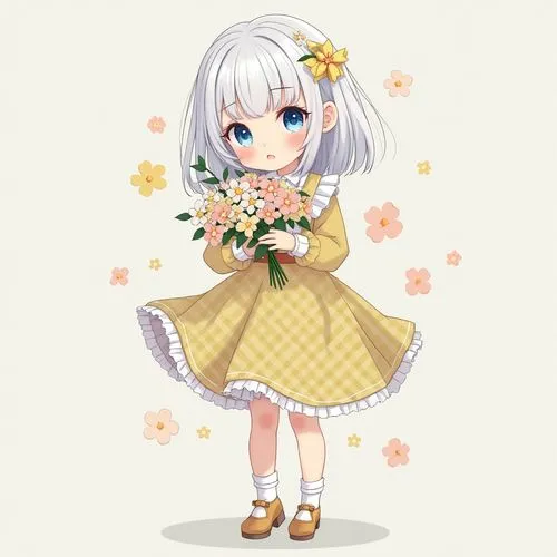 dressup,gingham flowers,flower background,ginko,white flower cherry,piko