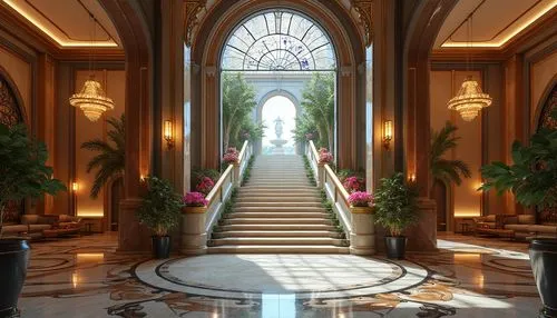 hallway,entranceways,entrance hall,cochere,entranceway,lobby,corridors,staircase,hotel lobby,entryway,marble palace,corridor,theed,staircases,rosecliff,enfilade,stairways,stairway,archly,luxury hotel,Photography,General,Realistic