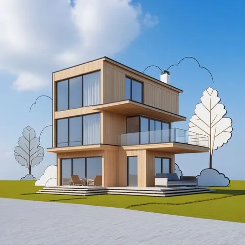 3d rendering,modern house,sketchup,revit,cubic house,modern architecture,Photography,General,Realistic