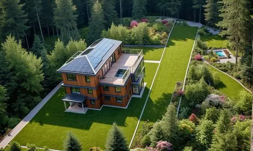 ecovillages,grass roof,villa,garden elevation,forest house,smolyan,Photography,General,Realistic