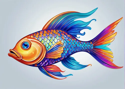 ornamental fish,cichlid,parrotfish,mandarin fish,fish in water,fish,beautiful fish,marine fish,trigger fish,blue stripe fish,discus fish,triggerfish-clown,blue fish,coelacanth,coral reef fish,fish pictures,cabezon (fish),fighting fish,tropical fish,wrasse,Illustration,Realistic Fantasy,Realistic Fantasy 20