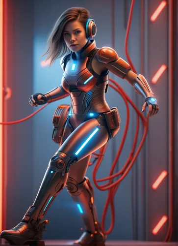 CYBORG DC GIRL,symetra,tracer,electro,nova,widow,cg artwork,widowmaker,harnessed,voltage,lasso,harley quinn,renegade,vector girl,katana,electric,red blue wallpaper,noodle image,harley,sci fiction illu