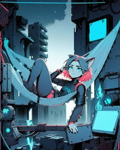 animatrix,kirca,mangle,kokonoe,cybercity,rescue alley,Art,Artistic Painting,Artistic Painting 48