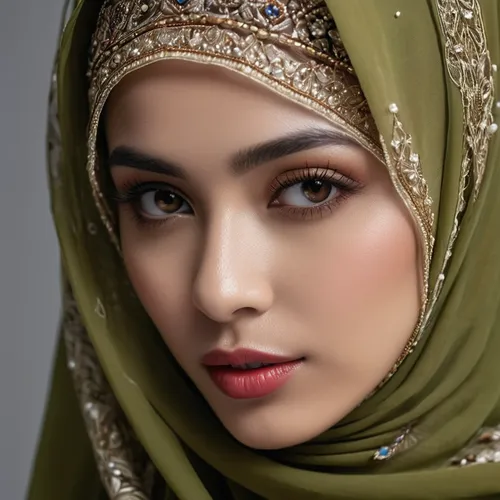 buatkan foto tentang wanita memakai hijab seluruh badan, dengan style yang menarik dan penuh dengan warna, lokasi di tengah keramaian pasar, diantara orang yang lewat, hyper realistic, high detail, 
h