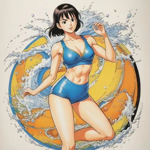 kosuke fujishima art style

woman in a bathing suit,the cover of sailor girl by alex kroll,rumiko,shimei,fubuki,keijo,kawakami,hotaru,Illustration,Japanese style,Japanese Style 11