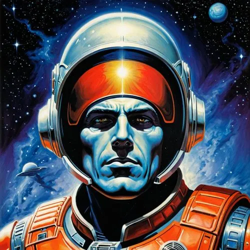 emperor of space,cosmonaut,kuenzer,emshwiller,gagarin,yuri gagarin,ultramarine,dreadstar,aquanaut,skyman,tsuneo,sci fiction illustration,spacek,taikonauts,astronautic,thrawn,leonov,steranko,heinlein,marsico,Conceptual Art,Sci-Fi,Sci-Fi 20