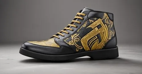 black and yellow shoe with intricate design on top,leather hiking boots,women's boots,steel-toed boots,mens shoes,trample boot,men shoes,Photography,Documentary Photography,Documentary Photography 11