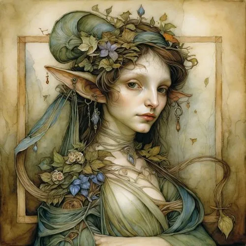 kommuna,faery,dryad,faerie,viveros,delwyn,Illustration,Realistic Fantasy,Realistic Fantasy 14