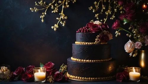 wedding cake,a cake,cream and gold foil,Conceptual Art,Daily,Daily 32