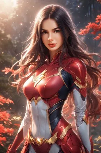 scarlet witch,wonderwoman,superhero background,ww,fantasy woman,captain marvel,Digital Art,Anime