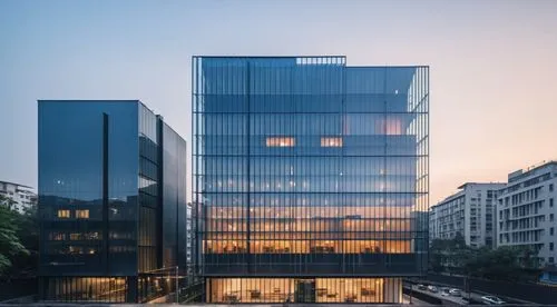 glass facade,jussieu,glass building,glass facades,bouygues,bureaux,Photography,General,Realistic