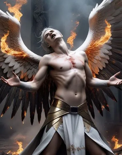 the archangel,archangel,zauriel,samael,fire angel,seraph