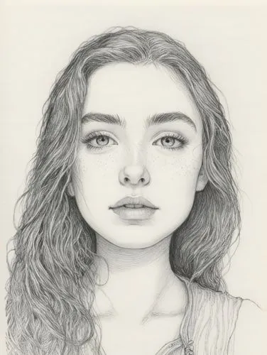 girl portrait,girl drawing,graphite,pencil drawing,pencil and paper,pencil drawings,Illustration,Black and White,Black and White 13