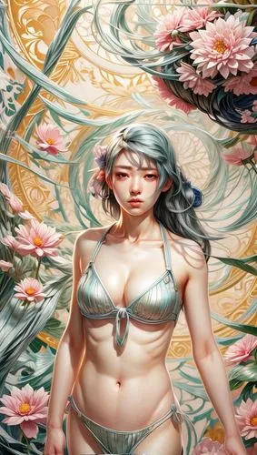 japanese art,floral japanese,belly painting,chinese art,oriental painting,japanese floral background,amano,siu mei,oriental girl,oriental princess,kimono fabric,japanese woman,sakura blossom,su yan,asian vision,japanese sakura background,asian woman,geisha,mermaid background,water lotus