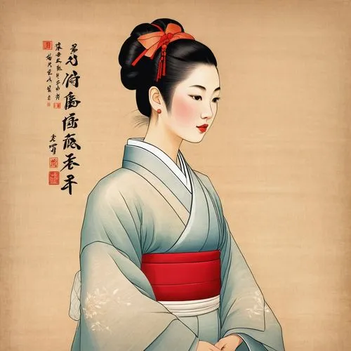 geiko,maiko,kunqu,gisaeng,yiji,geisha,Illustration,Japanese style,Japanese Style 21