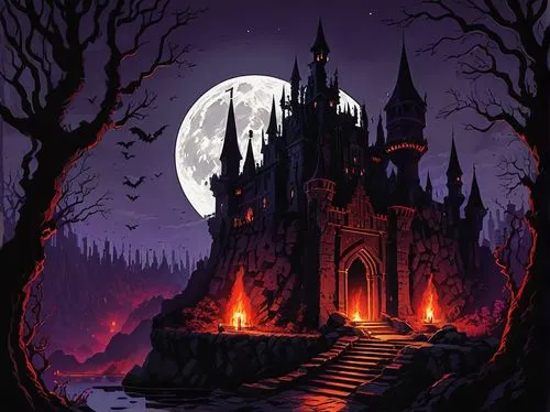 haunted cathedral,halloween background,castlevania,halloween illustration,haunted castle,witch's house,halloween wallpaper,halloween poster,ravenloft,witch house,ghost castle,halloween scene,castle of the corvin,hogwarts,hallows,the haunted house,hallowed,samhain,gothic,gothic church,Illustration,Black and White,Black and White 22