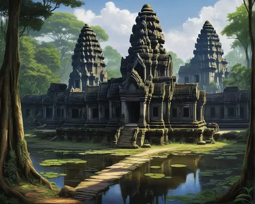 angkor,cambodia,angkor wat temples,asian architecture,southeast asia,siem reap,thai temple,buddhist temple complex thailand,artemis temple,ancient city,ayutthaya,ancient buildings,white temple,temple,bali,candi rara jonggrang,hindu temple,vietnam,south east asia,thai,Conceptual Art,Fantasy,Fantasy 30