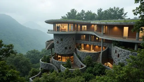 tree house hotel,house in the mountains,house in mountains,treehouse,tree house,treehouses,forest house,tigers nest,amanresorts,the cabin in the mountains,dreamhouse,beautiful home,house in the forest,chalet,timber house,cubic house,tropical house,holiday villa,dunes house,stilt house