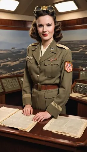 servicewoman,usaaf,aviatrix,switchboard operator,admiralties,world war ii,servicewomen,stratocruiser,earhart,signaller,pearl harbor,newswoman,uplinking,wardroom,ilsa,military uniform,newswomen,dambusters,shippingport,enola,Photography,General,Realistic