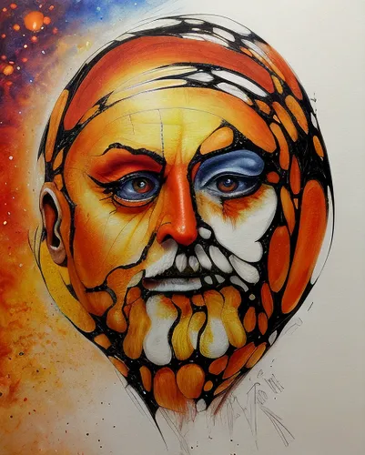 glass painting,leonardo da vinci,leonardo,indigenous painting,aboriginal painting,meticulous painting,painting technique,art painting,dali,psychedelic art,circle paint,wall painting,italian painter,mandarin,poseidon god face,hand painting,hand-painted,multicolor faces,painting pattern,zeus,Calligraphy,Painting,Prophetic Art