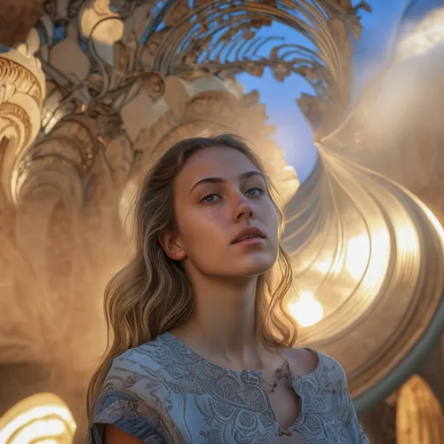 fantasy portrait,rapunzel,mystical portrait of a girl,portrait background,cinderella,elven,gaudí,games of light,fantasy picture,libra,digital compositing,world digital painting,visual effect lighting,romantic portrait,aura,fantasy art,light of art,luminous,eufiliya,zodiac sign libra,Photography,General,Realistic