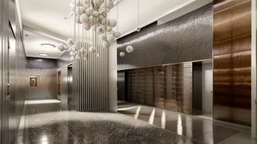 elevators,3d rendering,hallway space,room divider,search interior solutions,hallway,assay office,walk-in closet,art deco,interior modern design,contemporary decor,elevator,hotel hall,render,lobby,interior decoration,metallic door,luxury home interior,interior design,modern decor