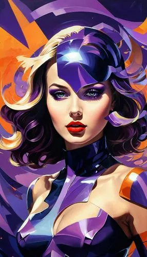 psylocke,lilandra,starfire,dazzler,eclipso,mesmero,Conceptual Art,Sci-Fi,Sci-Fi 06