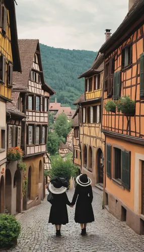 rothenburg,alsace,colmar,half-timbered houses,eguisheim,franconian switzerland,freiburg,colmar city,french tourists,wernigerode,tübingen,bamberg,freiburg im breisgau,germany,northern germany,to staufen,pilgrims,nuremberg,nuns,knight village,Illustration,Abstract Fantasy,Abstract Fantasy 05