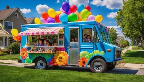 ice cream van,ice cream cart,easter truck,moottero vehicle,battery food truck,ice cream stand,dormobile,microvan,kids party,food truck,hen limo,flower car,halloween travel trailer,children's ride,vwbus,house trailer,cartoon car,children's birthday,rock'n roll mobile,car hop,Art,Artistic Painting,Artistic Painting 04