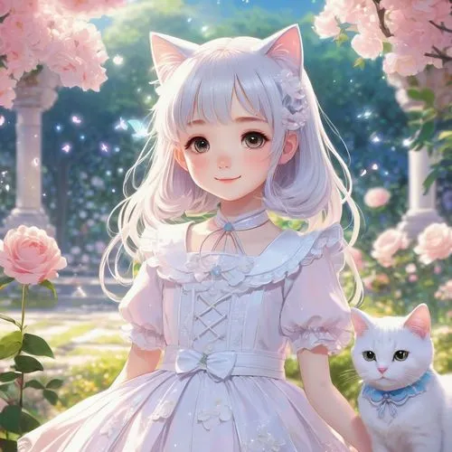 white cat,blossom kitten,flower background,spring background,flower cat,whitey,portrait background,white blossom,springtime background,nyan,transparent background,cat child,kawaii,cat kawaii,floral background,unicorn background,spring unicorn,japanese sakura background,piko,white pink,Photography,Fashion Photography,Fashion Photography 24