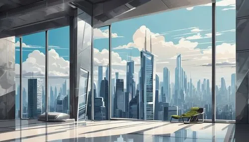 futuristic landscape,arcology,cybercity,cityscape,sci fiction illustration,futuristic architecture,megacorporation,city scape,skyreach,megacorporations,urbanworld,skycraper,skyscraping,homeworlds,skyways,coruscant,background design,skylands,futurist,skybridge,Unique,Design,Sticker