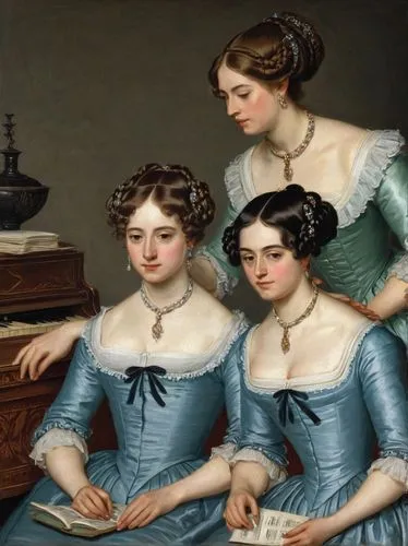 maidservants,noblewomen,foundresses,countesses,liotard,young women,sweerts,delatour,deaconesses,seamstresses,dressmakers,duchesses,housemaids,maidens,chambermaids,winterhalter,quartette,batoni,posets,rhinemaidens,Art,Classical Oil Painting,Classical Oil Painting 39