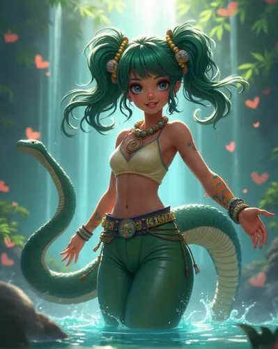 MY FIRST LAMIA!!!🐍💘,lum,nami,akali,naga,inara,lamia