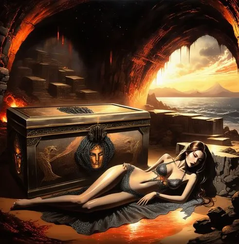 sirenia,firewind,fireplace,martyrium,infernal,lamentation,Illustration,Paper based,Paper Based 30