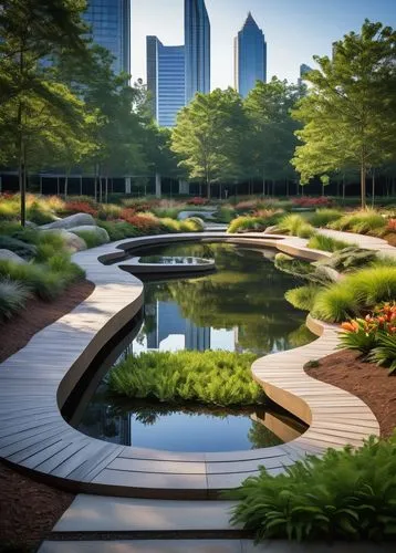 urban park,songdo,landscaped,buckhead,herman park,centennial park,japanese garden,landscape designers sydney,bellingrath gardens,landscape design sydney,fountain pond,waterplace,nature garden,center park,clt,lily pond,central park,city park,greenspaces,atlanta,Conceptual Art,Sci-Fi,Sci-Fi 21